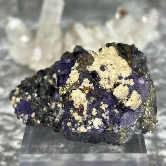Pyrite Fluorite from Ojuela Mexico 🇲🇽 OM03